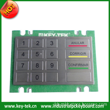 Customizable Metal Keypad for Kiosks Vending Machining